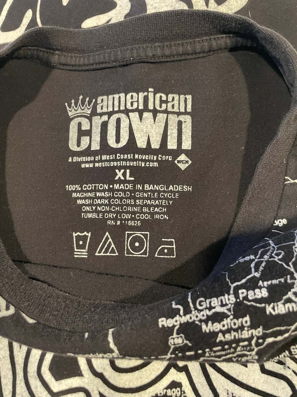 American Crown California All Over Print Graphic Tee XL